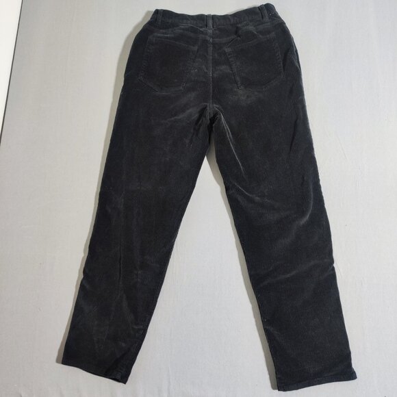 VTG Jones New York Sport corduroy pants women's sz 12 black colour curvy baggy - Picture 3 of 11